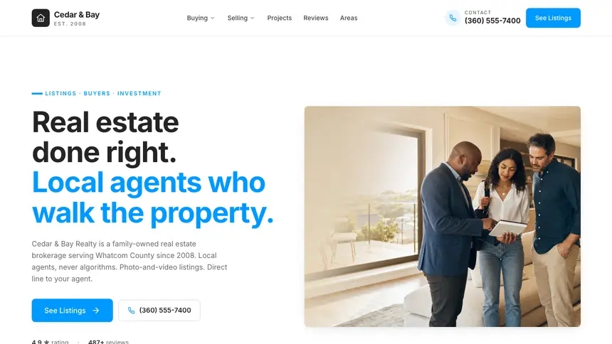 Real Estate Clean Scheduler demo website thumbnail
