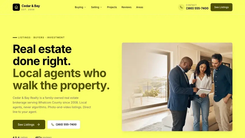 Real Estate Data Clarity demo website thumbnail