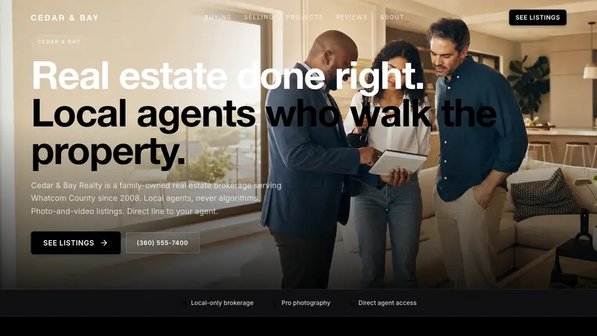 Real Estate Expressive Modern demo website thumbnail