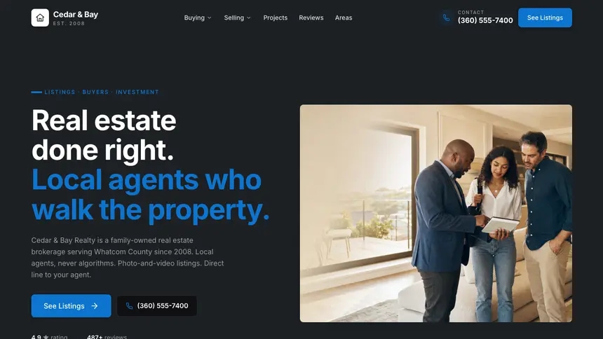 Real Estate Friendly App demo website thumbnail