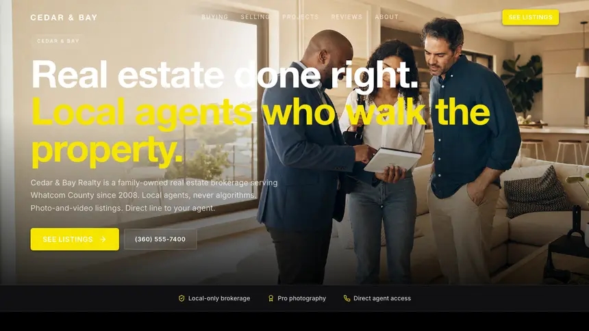 Real Estate Bold Performance demo website thumbnail