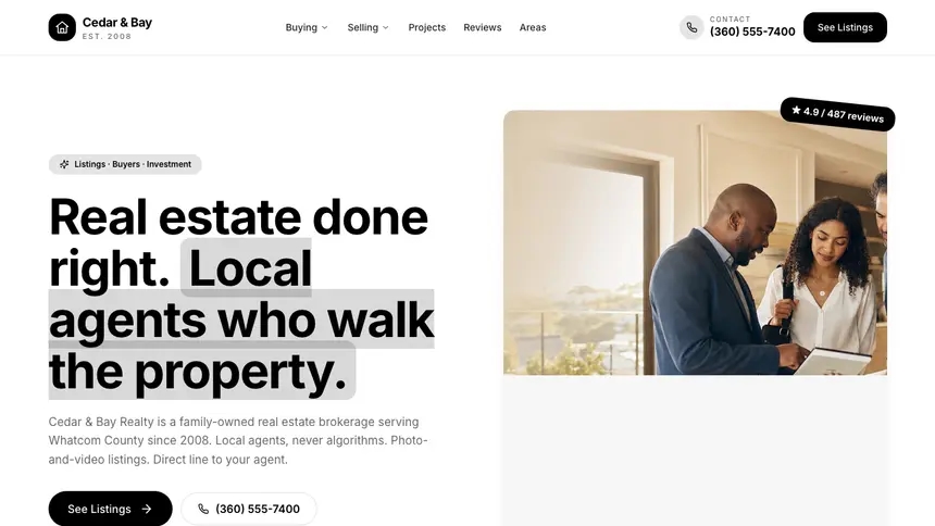 Real Estate Playful Creative demo website thumbnail