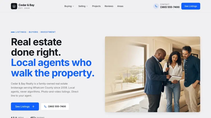 Real Estate Technical Trust demo website thumbnail