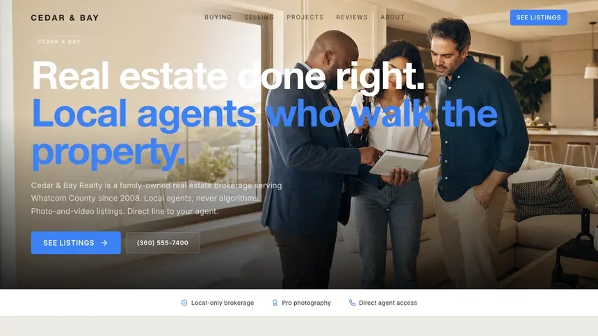 Real Estate Soft Inviting demo website thumbnail