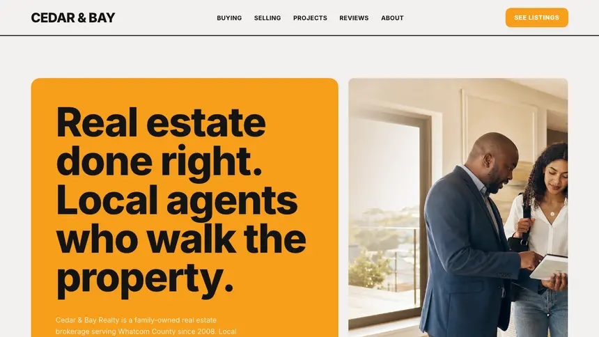 Real Estate Confident Brand demo website thumbnail