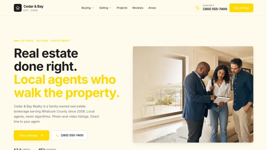 Real Estate Refined Tech demo website thumbnail