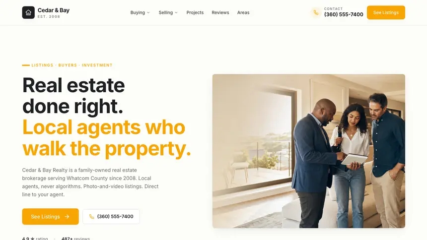 Real Estate Playful Product demo website thumbnail