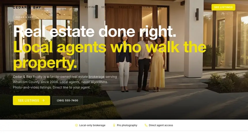 Real Estate Modern European demo website thumbnail