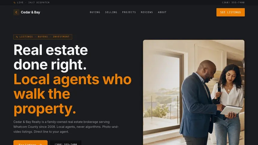 Real Estate Modern Finance demo website thumbnail