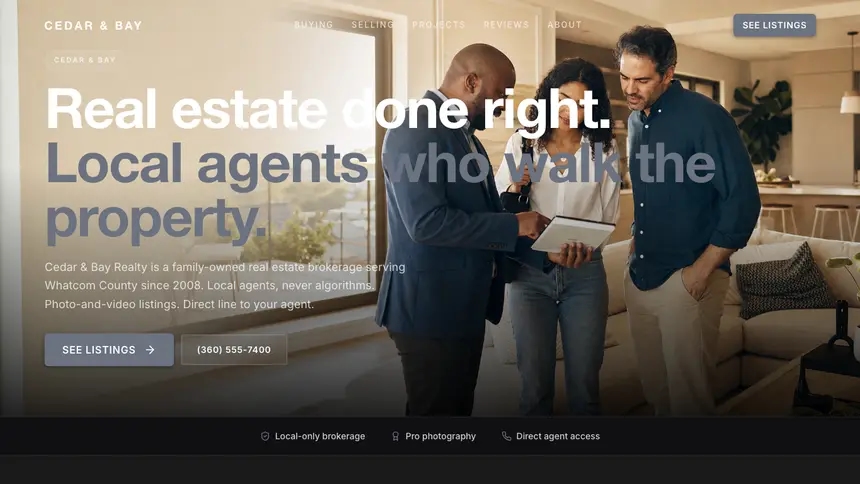 Real Estate Creative Studio demo website thumbnail