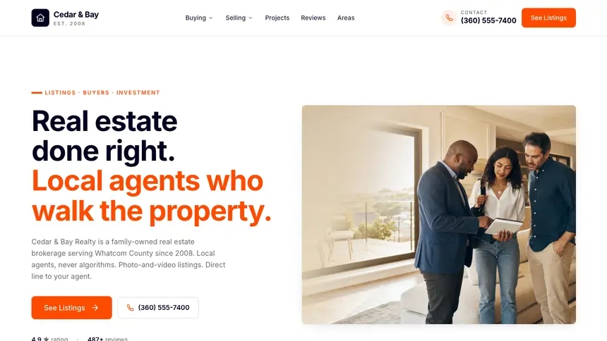 Real Estate Collaborative Tech demo website thumbnail