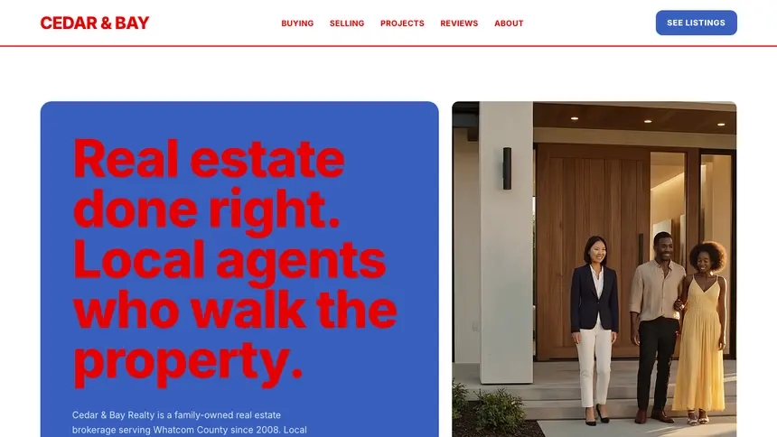 Real Estate Confident Telecom demo website thumbnail