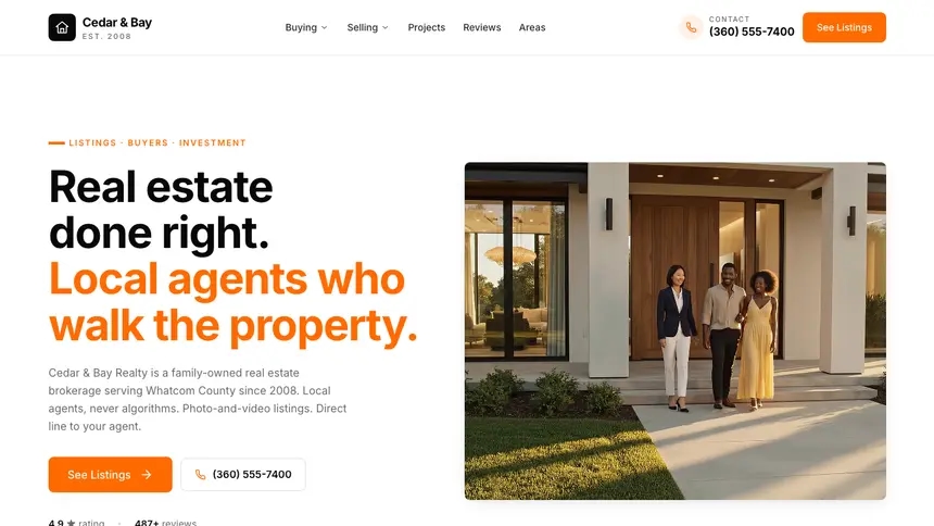 Real Estate Designer Flexible demo website thumbnail