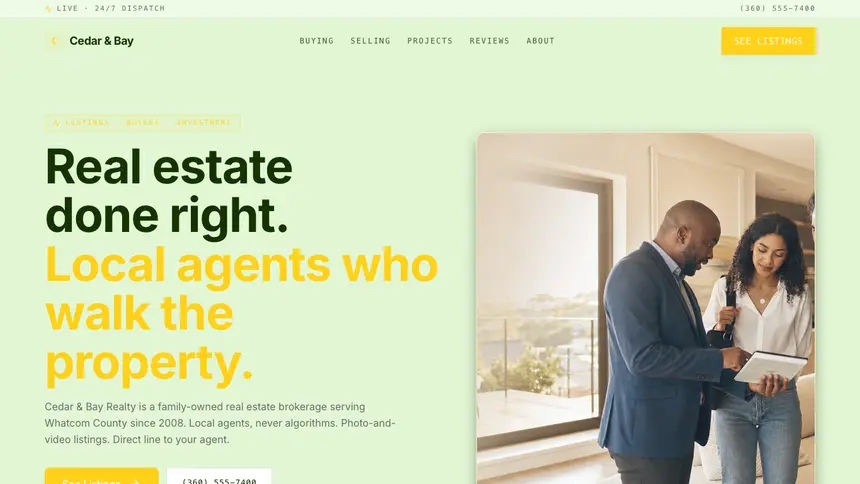 Real Estate Bright Finance demo website thumbnail