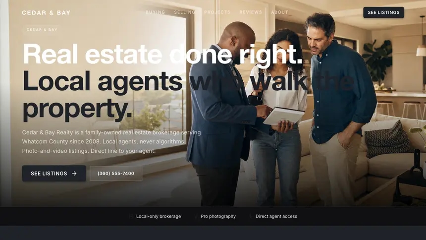 Real Estate Stark Minimal demo website thumbnail