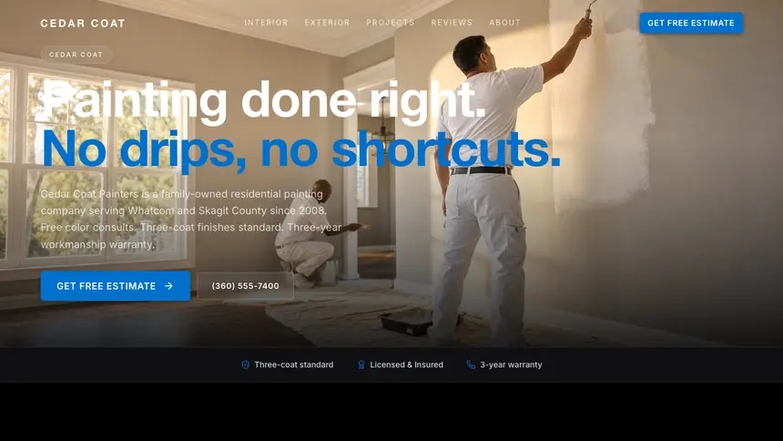 Painting Luxury Statement demo website thumbnail