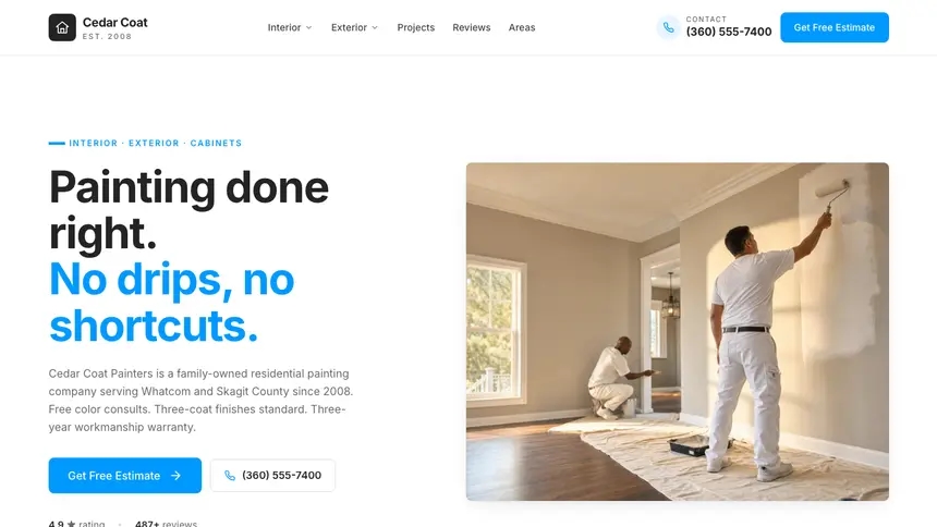 Painting Clean Scheduler demo website thumbnail
