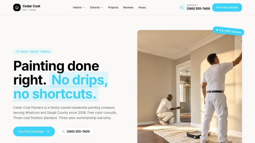 Painting Crafted Neutral demo website thumbnail