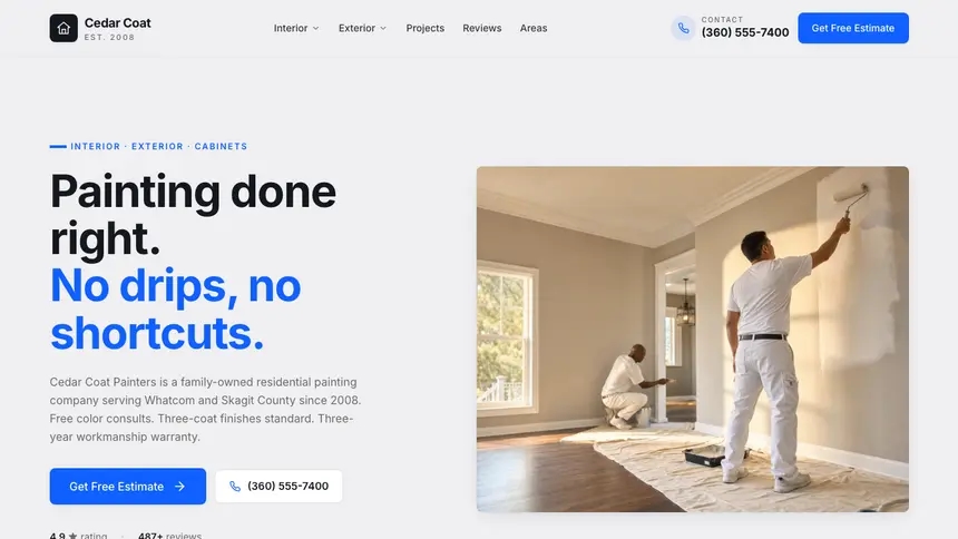 Painting Technical Trust demo website thumbnail