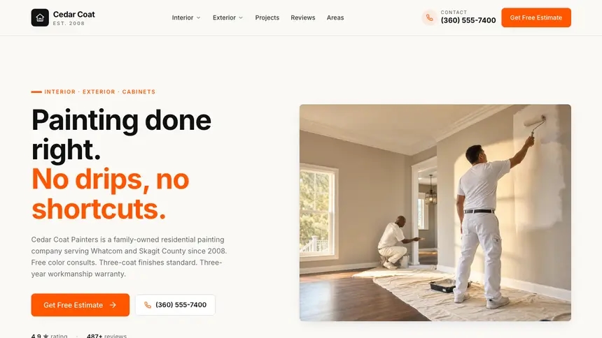 Painting Approachable Support demo website thumbnail