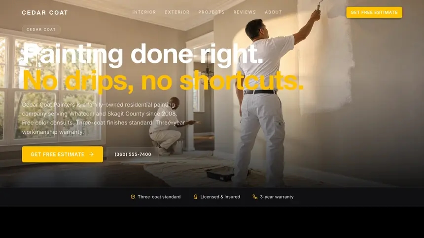 Painting High Impact demo website thumbnail