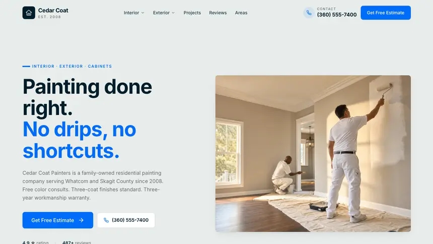 Painting Fresh Green demo website thumbnail