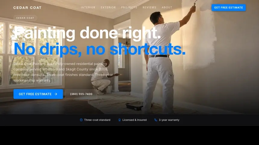Painting Sharp Tech demo website thumbnail