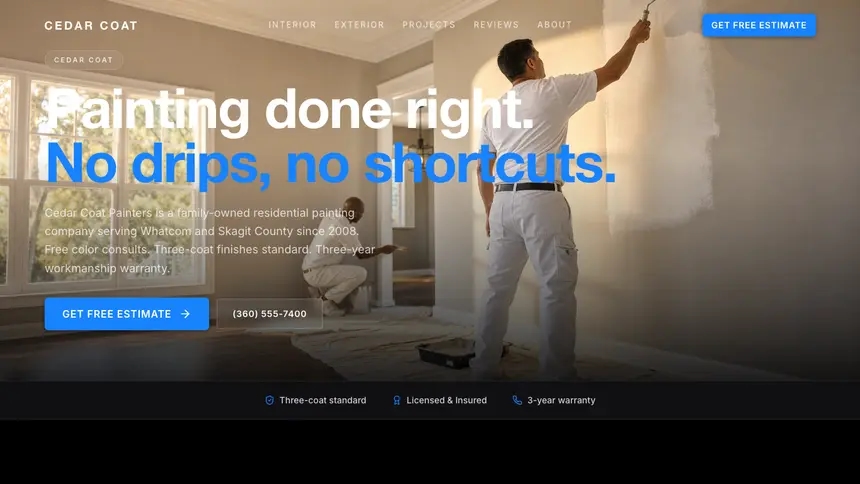 Painting Dynamic Bold demo website thumbnail