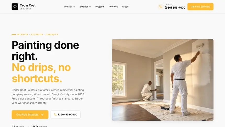 Painting Crisp Utility demo website thumbnail