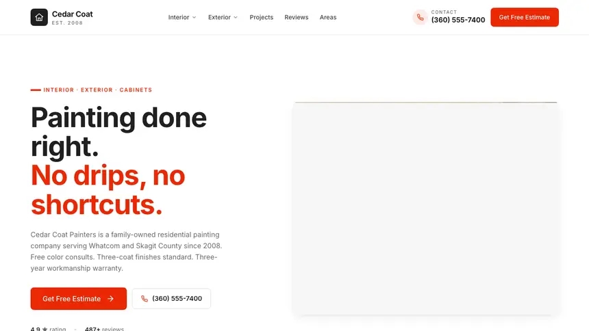 Painting Technical Clean demo website thumbnail