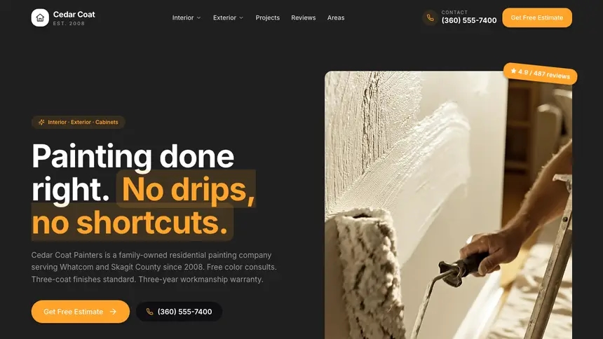 Painting Vibrant Media demo website thumbnail