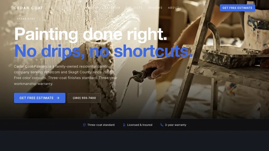 Painting Futuristic Minimal demo website thumbnail