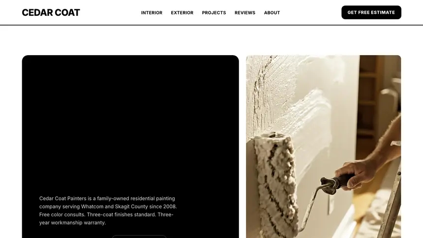 Painting Bold Utility demo website thumbnail