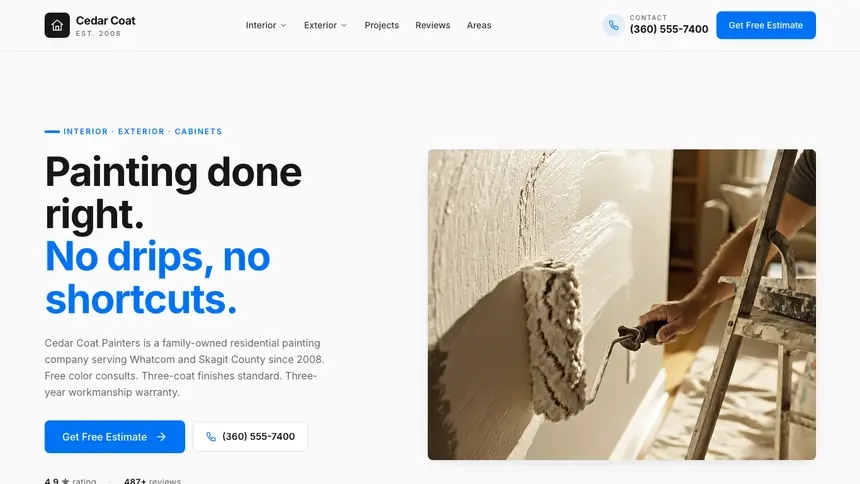 Painting Monochrome Modern demo website thumbnail
