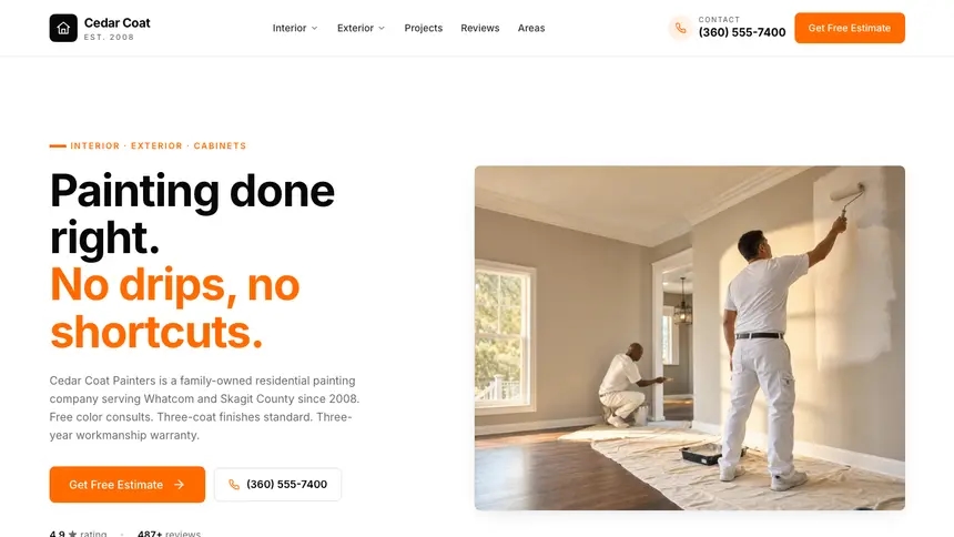 Painting Designer Flexible demo website thumbnail