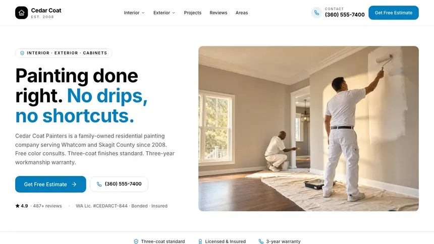 Painting Editorial Bold demo website thumbnail