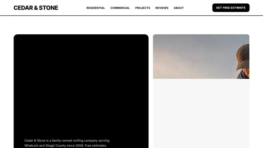 Roofing Bold Utility demo website thumbnail