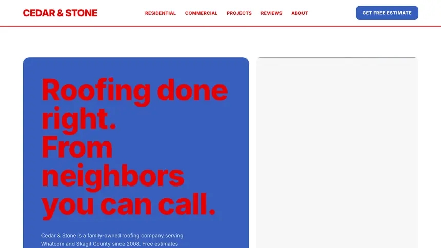 Roofing Confident Telecom demo website thumbnail