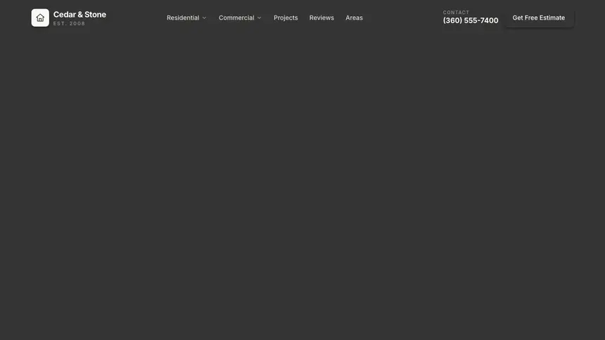 Roofing Fast Utility demo website thumbnail