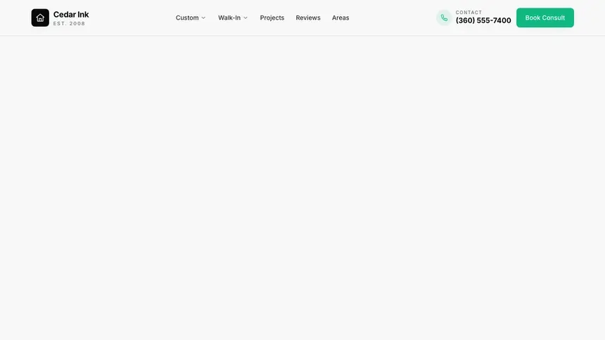 Tattoo Sleek Minimal demo website thumbnail