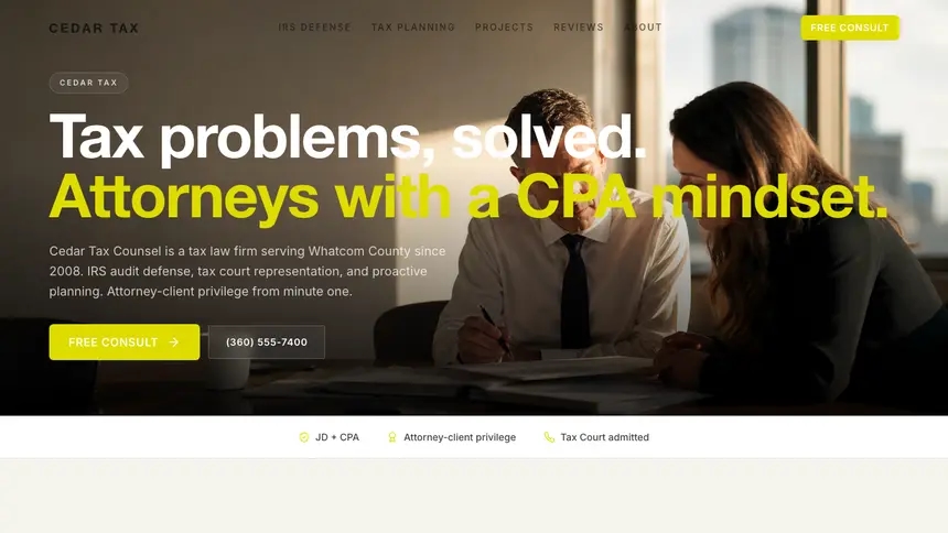 Tax Law Soft Editorial demo website thumbnail