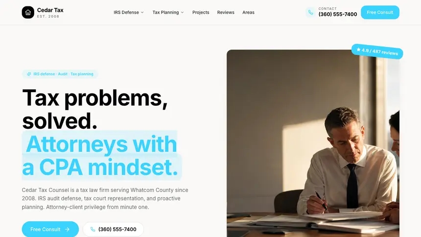 Tax Law Crafted Neutral demo website thumbnail