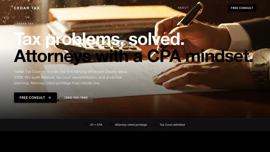 Tax Law Expressive Modern demo website thumbnail