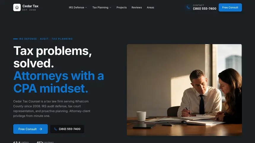 Tax Law Friendly App demo website thumbnail