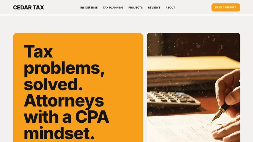Tax Law Confident Brand demo website thumbnail