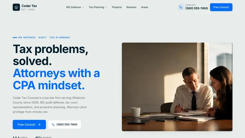 Tax Law Fresh Green demo website thumbnail