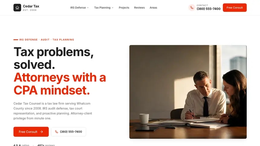 Tax Law Technical Clean demo website thumbnail