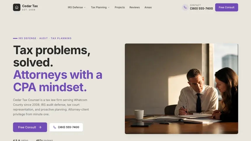 Tax Law Sleek Premium demo website thumbnail