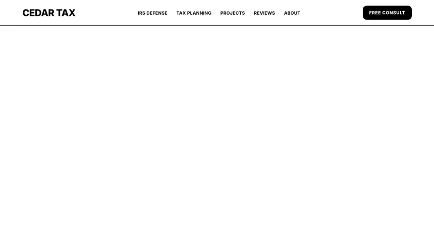 Tax Law Bold Utility demo website thumbnail