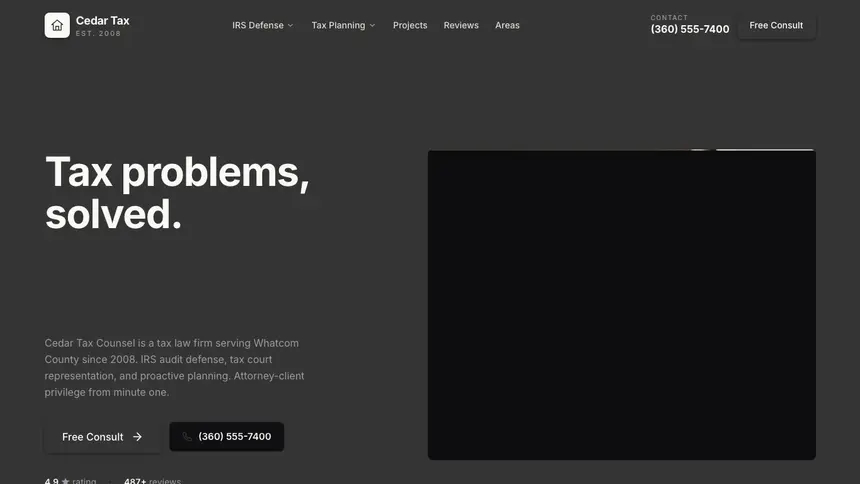 Tax Law Fast Utility demo website thumbnail